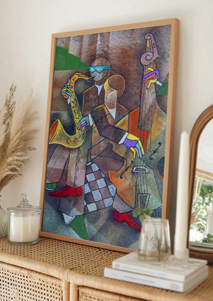Tablou înramat „Jazz Party” de Ricardo Maya