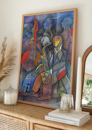Tablou înramat „Jazz Outsider” de Ricardo Maya