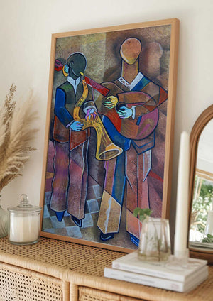 Tablou înramat „The Musicians” de Ricardo Maya