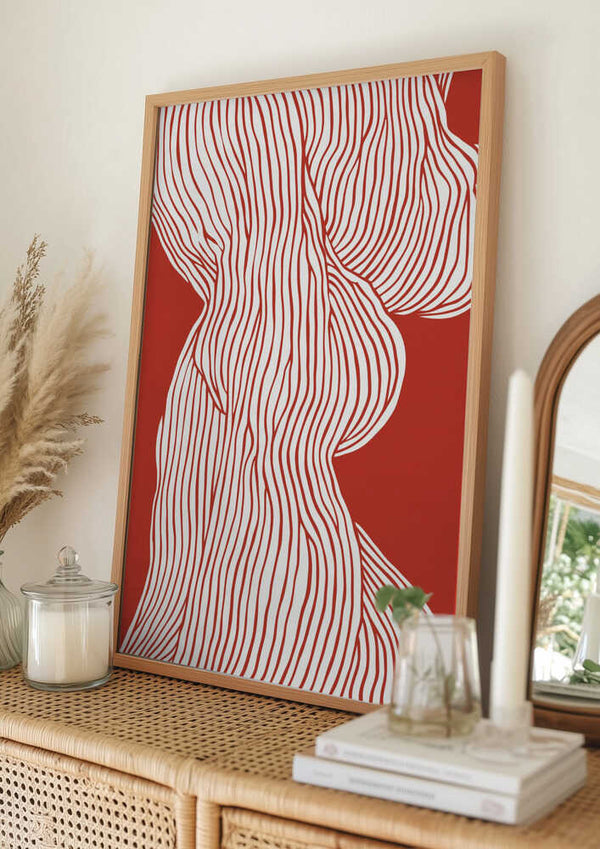 Tablou înramat „Flowing Contours” de Treechild