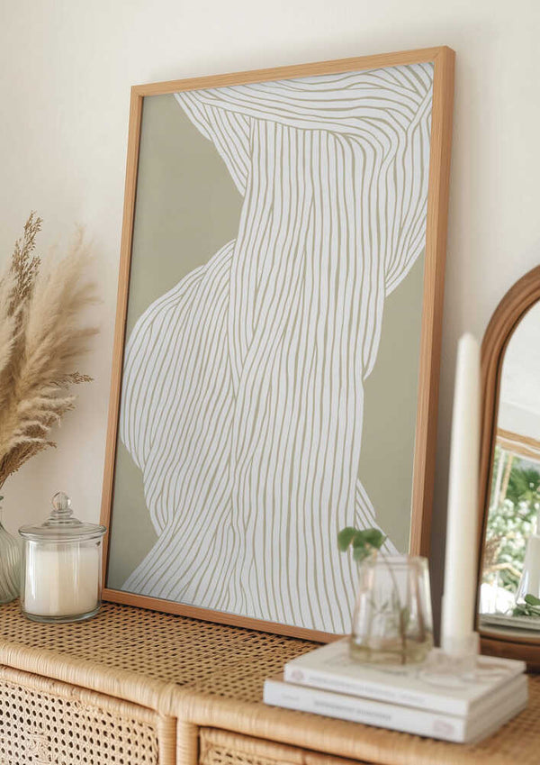 Tablou înramat „Flowing Lines Emerge” de Treechild