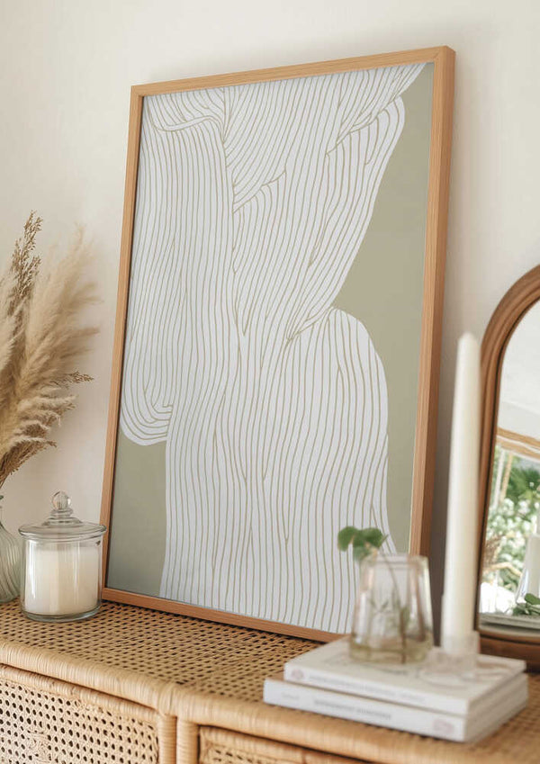 Tablou înramat „Flowing Line Harmony” de Treechild