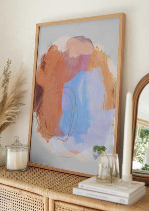 Tablou înramat „Abstract Brush Strokes 38Z” de Mareike Böhmer