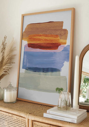Tablou înramat „Abstract Brush Strokes 49 A1” de Mareike Böhmer