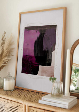Tablou înramat „Abstract Brush Strokes 77” de Mareike Böhmer