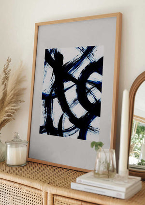 Tablou înramat „Abstract Brush Strokes 98” de Mareike Böhmer
