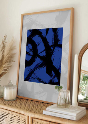 Tablou înramat „Abstract Brush Strokes 98Y” de Mareike Böhmer