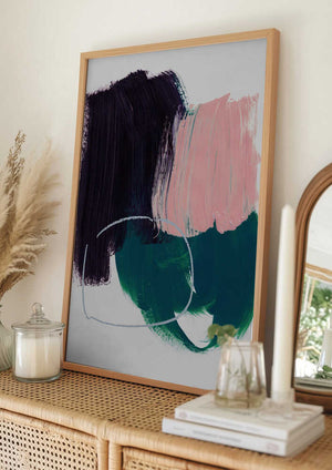 Tablou înramat „Abstract Brush Strokes 10” de Mareike Böhmer