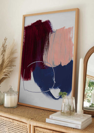 Tablou înramat „Abstract Brush Strokes 10x 300dpi” de Mareike Böhmer