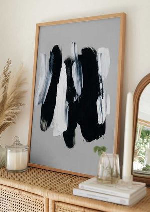 Tablou înramat „Abstract Brush Strokes 12 300dpi” de Mareike Böhmer