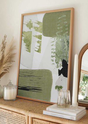 Tablou înramat „Green Dream 2” de Sally Ann Moss