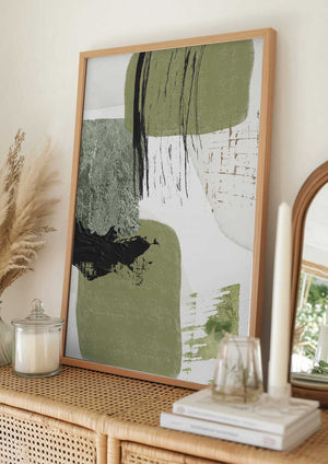 Tablou înramat „Green Dream 3” de Sally Ann Moss
