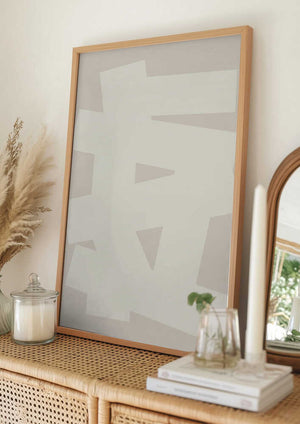 Tablou înramat „Geometricaf Oju 2x3” de Oju Design