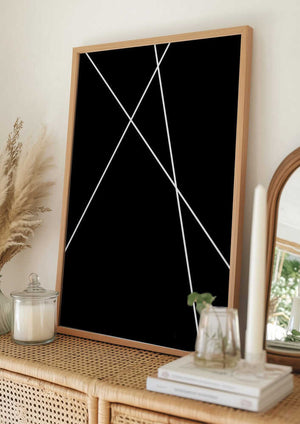 Tablou înramat „Blackline4f Oju 2x3” de Oju Design
