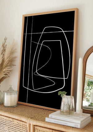 Tablou înramat „Bwlines2f Oju 2x3” de Oju Design