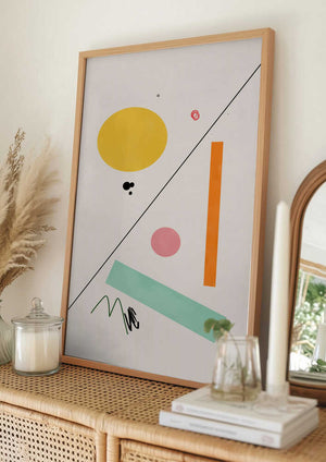 Tablou înramat „Geoz” de Oju Design
