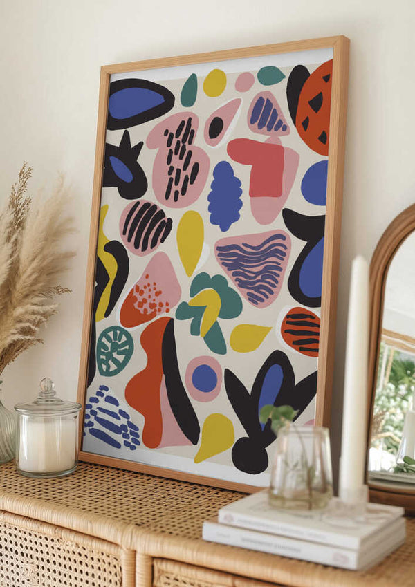 Tablou înramat „Vibrant Abstractions” de Treechild