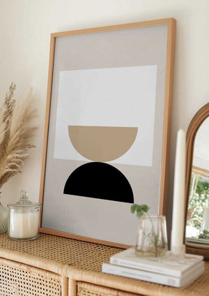 Tablou înramat „Boho Geometric Artwork” de Elena Ristova