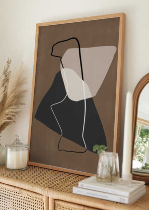 Tablou înramat „Abstract Silhouette” de Elena Ristova