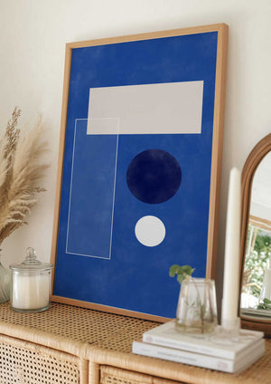 Tablou înramat „Minimalist Geometric shapes” de Elena Ristova
