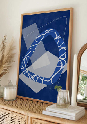 Tablou înramat „Geometric Flow” de Elena Ristova