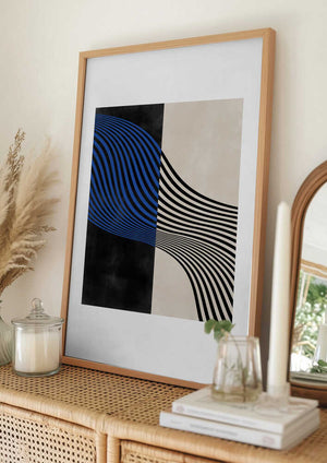 Tablou înramat „Dual Waveforms” de Elena Ristova