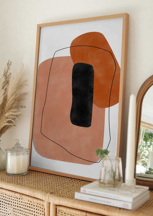 Tablou înramat „Abstract Harmony” de Elena Ristova