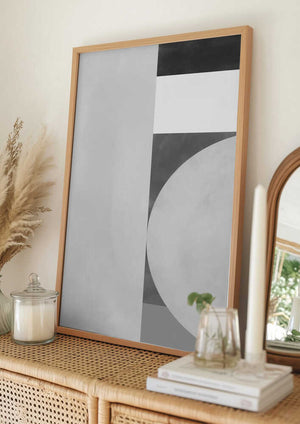 Tablou înramat „Geometric Harmony” de Elena Ristova