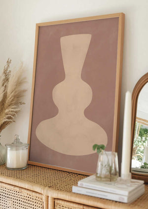 Tablou înramat „Muted Form Essence” de Elena Ristova