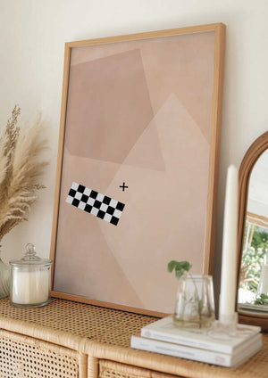 Tablou înramat „Geometric Balance” de Elena Ristova