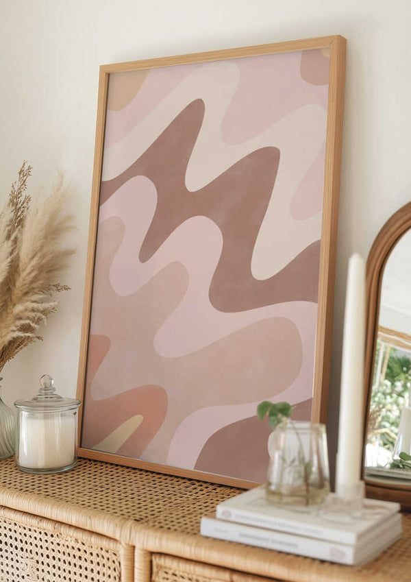 Tablou înramat „Dreamy Wavescape” de Elena Ristova