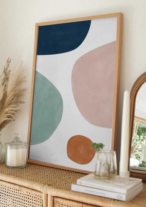 Tablou înramat „Colorful Shapes” de Elena Ristova