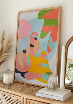 Tablou înramat „Pastel cut out” de Ana Rut Bre