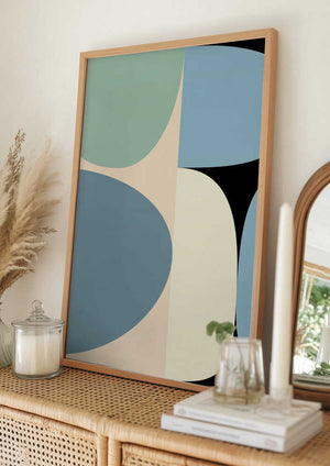 Tablou înramat „Mid Century Pastel 17” de Ana Rut Bre