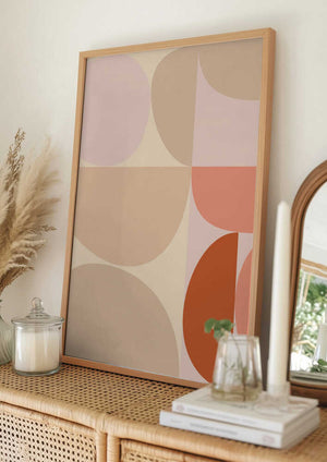 Tablou înramat „Mid Century Pastel 16” de Ana Rut Bre