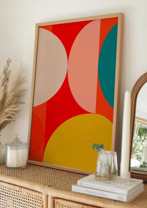 Tablou înramat „Mid Century Pastel 13” de Ana Rut Bre