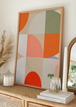Tablou înramat „Mid Century Pastel 12” de Ana Rut Bre