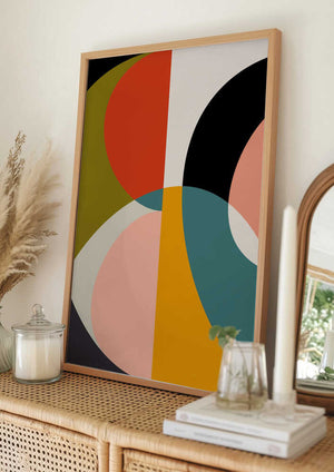 Tablou înramat „Mid Century Pastel 11” de Ana Rut Bre