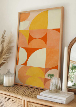 Tablou înramat „Spring Mid Rhapsody Orange 3” de Ana Rut Bre