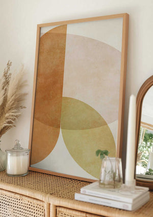 Tablou înramat „Aqua Shapes4 Kopie” de Ana Rut Bre