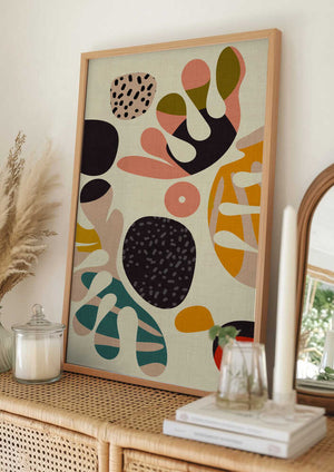Tablou înramat „Mid Century Cut Outs2” de Ana Rut Bre