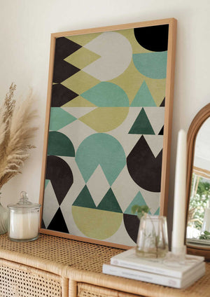 Tablou înramat „Rainbow Plus Shapes6” de Ana Rut Bre