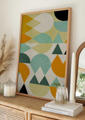 Tablou înramat „Rainbow Plus Shapes5” de Ana Rut Bre