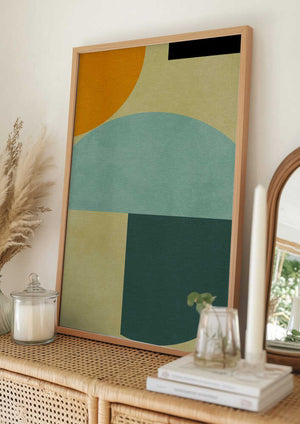 Tablou înramat „Rainbow Plus Shapes3” de Ana Rut Bre