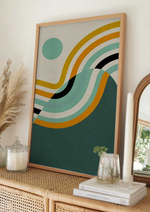 Tablou înramat „Rainbow Plus Shapes2” de Ana Rut Bre