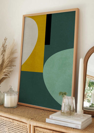 Tablou înramat „Rainbow Plus Shapes1” de Ana Rut Bre