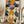 Tablou înramat „Rainbow Plus Shapes  Blue Mustard6” de Ana Rut Bre