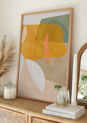 Tablou înramat „Nature Friendly Terracotta 5 Aquarell Kopie” de Ana Rut Bre