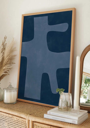 Tablou înramat „Abstract Silhouette” de Elena Ristova