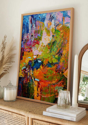Tablou înramat „Vivid Petal Whispers” de Dorothy Fagan